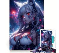 Rompecabezas El Hechicero Blanco 1000 Juego de concentración Mental Diseño de Ajuste Huecos Desafío Cerebral Interactivo para el hogar (50x75cm)