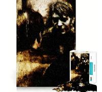 Rompecabezas El Hombre silencioso en el Espejo para Adultos, 1000 Piezas, estimula la Memoria, diversión Relajante, Corte, Regalo Original 38x52cm