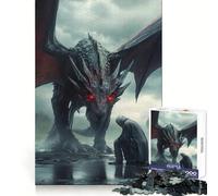 Rompecabezas El Jinete arrodillado Ante el dragón de 1000 Piezas para Adultos Juguete de lógica Mental Diversión Tranquila Corte Firme Regalo Ideal 38x26cm