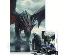 Rompecabezas El Jinete arrodillado Ante el dragón de 1000 Piezas para Adultos Juguete de lógica Mental Diversión Tranquila Corte Firme Regalo Ideal 38x52cm