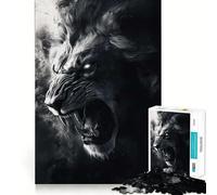 Rompecabezas El León Rugiente para Adolescentes, 1000 Piezas, Juego de Lógica, Pasatiempo en Casa, Corte Preciso, Regalo para Festivales 38x26cm