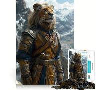 Rompecabezas El Luchador del león de 1000 Piezas para Adolescentes Mejora la Memoria Divertido y Relajante Bordes Afilados 50x75cm