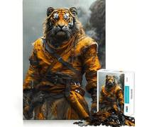 Rompecabezas El Luchador Tigre para Adolescentes, 1000 Piezas, Mejora la Memoria, diversión Tranquila, Bordes precisos, Regalo artístico 50x75cm