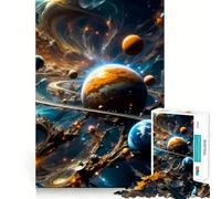 Rompecabezas El Misterio del Universo de 1000 Piezas para Adultos Juguete de lógica Resistente, Divertido y Relajante Bordes definidos Regalo Memorable (50x75cm)