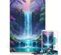 Rompecabezas El Oasis Secreto de la Cascada de 1000 Piezas para Adultos Juguete de lógica Mental Diversión Tranquila Corte Firme Regalo Ideal 38x26cm