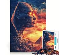 Rompecabezas El Ojo Ardiente de Egipto para Adolescentes, 1000 Piezas, Juguete cognitivo, pasatiempo Tranquilo, Borde Premium, 38x52cm
