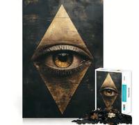 Rompecabezas El Ojo Que Todo lo Ve para Adolescentes 1000 Piezas Juguete para ejercitar el Cerebro Divertido y Sencillo Rompecabezas de imágenes Regalo Ideal 38x52cm