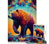 Rompecabezas El Oso Lento y Poderoso para Adultos, 1000 Piezas, Juguete Inteligente, vínculo Familiar, Corte preciso, Regalo de Temporada 38x52cm