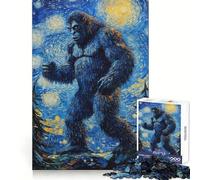 Rompecabezas El Paseo Nocturno de Bigfoot de 1000 Piezas para adultosDesarrolla la lógica, es un pasatiempo Relajante y Requiere precisiónIdeal (38x26cm)