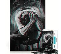 Rompecabezas El Peso del Dolor de 1000 Piezas Juguete para desarrollar la Capacidad cognitiva Superficie Lisa y sin Rebabas Actividad Relajante para Grupos en Interiores (38x26cm)