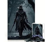 Rompecabezas El Pistolero Sin Rostro para Adolescentes 1000 Piezas Mejora la Memoria Diversión Silenciosa Bordes Precisos Regalo Artístico 38x52cm