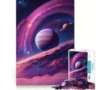 Rompecabezas El Planeta Púrpura de 1000 Piezas para Adultos, Juguete de lógica Mental, diversión Tranquila, Corte Firme, Regalo preciado 38x26cm
