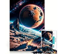 Rompecabezas El Planeta Rojo para Adultos, 1000 Piezas, Juguete Inteligente, vínculo Familiar, Corte preciso, Regalo de Temporada 50x75cm
