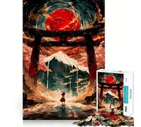 Rompecabezas El Poder de la Puerta Torii para Adolescentes, 1000 Piezas, Juguete cognitivo, pasatiempo Tranquilo, Borde Premium, 38x26cm