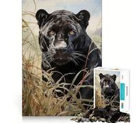 Rompecabezas El Reino del Jaguar para Adultos, 1000 Piezas Piensa de Forma Inteligente Juguete para el hogar Disfruta de un Corte preciso Decoración de Pared 50x75cm