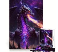 Rompecabezas El Rey Dragón Cósmico de 1000 Piezas para Adolescentes Juego de ingenio Momento de Paz 50x75cm