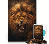 Rompecabezas El Rey León Superior para Adultos, 1000 Piezas Piensa de Forma Inteligente Juguete para el hogar Disfruta de un Corte preciso Decoración de Pared 38x26cm