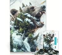 Rompecabezas El Rugido de la Naturaleza para Adultos, 1000 Piezas, Juguete Intelectual, Juego Relajante, decoración de Pared (50x75cm)