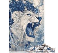 Rompecabezas El Rugido del León, de Papel Duro, Rectangular, para Adultos y niños, 1000 Piezas (75 x 50 cm)