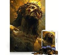 Rompecabezas El Sacrificio de Jesús para Adolescentes, 1000 Piezas, Mejora la Memoria, Alivia la tensión, Borde Ajustado, Pieza de Arte (38x26cm)