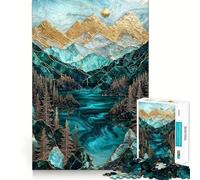Rompecabezas El Secreto Dorado del Lago para Adultos, 1000 Piezas, Juguete Que desafía la Mente, diversión silenciosa, Corte preciso, decoración de Pared 50x75cm