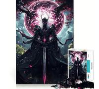 Rompecabezas El Señor Samurai Oscuro, 1000 Piezas para Adultos, para estimular la Memoria, para Pasar un Buen rato, para armar una Obra de Arte 38x26cm