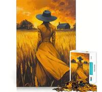 Rompecabezas El Soñador de los Campos para Adolescentes, 1000 Piezas, para desarrollar la Memoria, Tiempo Libre, Bordes limpios, un Regalo Encantador 50x75cm