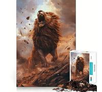 Rompecabezas El Titán Rugiente para Adolescentes, 1000 Piezas, Juguete para ejercitar la Mente, fácil y Divertido de armar, Regalo Ideal 38x52cm