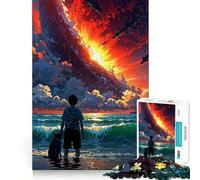 Rompecabezas El Último Atardecer para Adultos, 1000 Piezas Juguete Inteligente para el hogar Disfrute de un Corte preciso Decoración de Pared 50x75cm