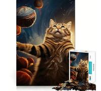 Rompecabezas El Universo Es Gato para Adolescentes, 1000 Piezas para ejercitar la Mente Juguete Sencillo y Divertido para armar Regalo Ideal 50x75cm