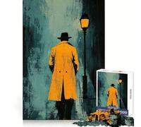 Rompecabezas El Vigilante Nocturno para Adultos, 1000 Piezas, para Fortalecer la Memoria, Actividad para el hogar, Bordes limpios, Regalo Festivo (38x26cm)