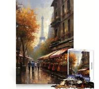 Rompecabezas Elegancia parisina, Francia para Adolescentes, 1000 Piezas, Think Toy, diversión Relajante, Arte de Corte Limpio, Coleccionable (38x26cm)