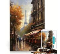 Rompecabezas Elegancia parisina, Francia para Adolescentes, 1000 Piezas, Think Toy, diversión Relajante, Arte de Corte Limpio, Coleccionable (38x26cm)