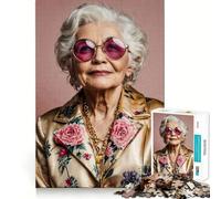 Rompecabezas Elegantes para Mujeres Mayores, Ideales para Adolescentes, 1000 Piezas, Juguete Inteligente, Tiempo Libre, Corte preciso, Regalo de Temporada 38x52cm