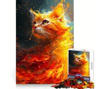 Rompecabezas Ember Feline de 1000 Piezas para Adolescentes Juguete para ejercitar la Mente Regalo Original para una escapada Tranquila 38x26cm