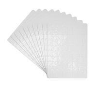 Rompecabezas en blanco para sublimación, 10 piezas/lote, manualidades DIY, tamaño A5