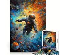 Rompecabezas Engullido por el Universo para Adultos, 1000 Piezas, para estimular la Memoria, Momentos acogedores, Montaje de Patrones, Lista de Deseos de Santa Claus 50x75cm