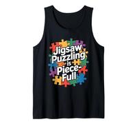 Rompecabezas es una Pieza de Rompecabezas de Colores completos Camiseta sin Mangas