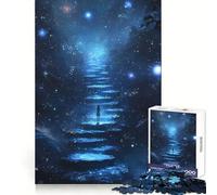 Rompecabezas Escalera Celestial a Las Estrellas para Adolescentes 1000 Piezas Ejercicio Mental Diversión Relajante Corte Exacto Único (50x75cm)