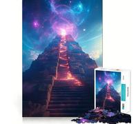 Rompecabezas Escalera Mística a Las Estrellas para Adolescentes, 1000 Piezas, Desarrollo de la Memoria, Diseño Relajante y Calma, Regalo Clásico (38x26cm)
