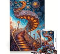 Rompecabezas Escalera ornamentada al Cielo para Adultos, 1000 Piezas, Juguete de lógica Fina, Informal, Relajante, Borde Limpio, Pieza de Arte Fina (50x75cm)