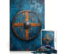 Rompecabezas Escudo Vikingo de 1000 Piezas Un desafío para la Mente Relajación acogedora Corte preciso (38x52cm)