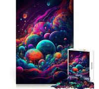 Rompecabezas Espacial psicodélico de 1000 Piezas para Adultos, Juguete para desafiar la Mente, Tiempo Libre, diseño nítido, Regalo increíble (50x75cm)