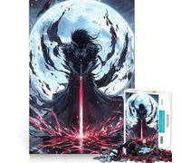 Rompecabezas Espada Relámpago Roja de 1000 Piezas para Adultos Juguete para ejercitar la Mente Imagen Suave y Relajante para armar Un Regalo Encantador (38x26cm)