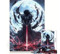 Rompecabezas Espada Relámpago Roja de 1000 Piezas para Adultos Juguete para ejercitar la Mente Imagen Suave y Relajante para armar Un Regalo Encantador (38x26cm)