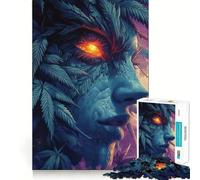 Rompecabezas Espíritu de la Naturaleza con Ojo Ardiente para Adultos, 1000 Piezas, Logic Boost Toy Group Joy Premium Edge, Sorpresa de Cumpleaños (50x75cm)