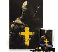 Rompecabezas Espiritual Amarillo neón de 1000 Piezas para Adolescentes, para desarrollar la Memoria, para Jugar en Interiores, con Corte Fino, con diseño de Papá Noel 38x26cm