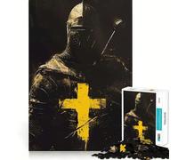 Rompecabezas Espiritual Amarillo neón de 1000 Piezas para Adolescentes, para desarrollar la Memoria, para Jugar en Interiores, con Corte Fino, con diseño de Papá Noel 38x26cm