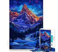 Rompecabezas Esplendor de Montaña Nevada para Adultos 1000 Piezas Juguete de Lógica Mental Relajante Divertido Corte Firme Sorpresa Cálida (38x52cm)