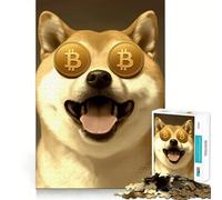 Rompecabezas Este Shiba Inu ama Bitcoin para Adolescentes, 1000 Piezas, Mejora la Memoria, Entretenimiento en casa, Bordes precisos, 38x26cm